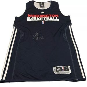 NWT Adidas Wizards Nene Hilario Signed Jersey Sleeveless Black Sz L